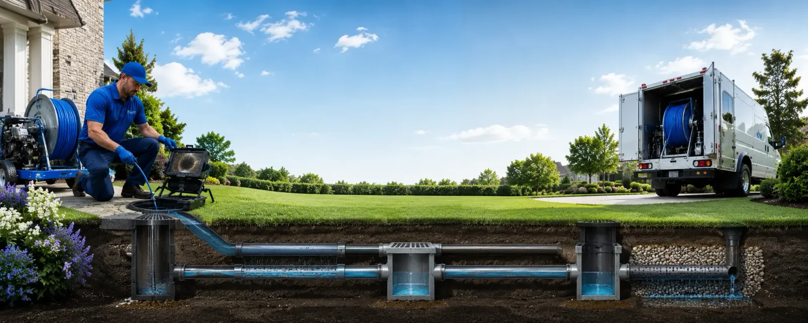 Outdoor drain cleaning information for New Salem, ND